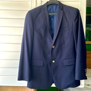 Boys navy blue dress blazer with gold buttons size 20